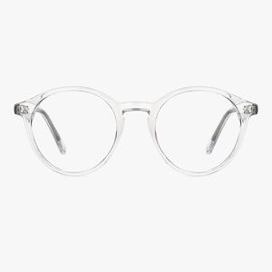 TIJN Blue Light Blocking Glasses Vintage Round Rim Frame Transparent